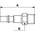 PREVOST Treated Steel Male Plug for Pneumatic Quick Connect Coupling, G 3/8 Male Threaded