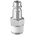 PREVOST Treated Steel Male Plug for Pneumatic Quick Connect Coupling, G 1/4 Male Threaded