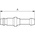 PREVOST Treated Steel Plug for Pneumatic Quick Connect Coupling, 8mm Hose Barb