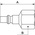 PREVOST Treated Steel Female Plug for Pneumatic Quick Connect Coupling, G 3/8 Female Threaded