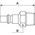 PREVOST Treated Steel Male Plug for Pneumatic Quick Connect Coupling, G 1/4 Male Threaded