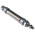 RS PRO Pneumatic Piston Rod Cylinder - 25mm Bore, 50mm Stroke, ISO 6432 Series, Double Acting