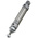 RS PRO Roundline Cylinder - 20mm Bore, 100mm Stroke, Double Acting