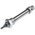 RS PRO Pneumatic Piston Rod Cylinder - 10mm Bore, 25mm Stroke, ISO 6432 Series, Single Acting