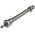 RS PRO Pneumatic Piston Rod Cylinder - 10mm Bore, 50mm Stroke, ISO 6432 Series, Double Acting