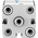 Festo Pneumatic Cylinder - 536260, 25mm Bore, 10mm Stroke, ADN Series, Double Acting