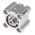 SMC Pneumatic Compact Cylinder - 25mm Bore, 10mm Stroke, CQ2 Series, Double Acting