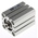 SMC Pneumatic Compact Cylinder - 25mm Bore, 20mm Stroke, CQS Series, Double Acting