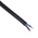 RS PRO 2 Core 0.5 mm² Mains Power Cable, Black Polyvinyl Chloride PVC Sheath 100m, 3 A 300 V, 2182Y H03VV-F
