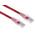 RS PRO Cat5e Male RJ45 to Male RJ45 Ethernet Cable, U/UTP, Red PVC Sheath, 2m