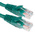 RS PRO Cat5e Male RJ45 to Male RJ45 Ethernet Cable, U/UTP, Green PVC Sheath, 0.5m