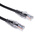 RS PRO Cat5e Male RJ45 to Male RJ45 Ethernet Cable, U/UTP, Black PVC Sheath, 1m