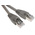 RS PRO Cat5e Straight Male RJ45 to Straight Male RJ45 Ethernet Cable, STP, Grey, 1m