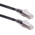 RS PRO Cat6a Male RJ45 to Male RJ45 Ethernet Cable, S/FTP, Black LSZH Sheath, 2m