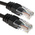 RS PRO Cat5e Male RJ45 to Male RJ45 Ethernet Cable, U/UTP, Black LSZH Sheath, 25m