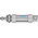 Festo Roundline Cylinder - 196020, 32mm Bore, 25mm Stroke, DSNU Series, Double Acting