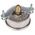 WIKA G 1/4 Analogue Pressure Gauge 25bar Back Entry, 9314196, 0bar min.