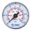 SMC Analogue Pressure Gauge 10bar Back Entry, K8-10-40, UKAS, 0bar min.