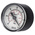 WIKA Analogue Pressure Gauge 0bar Back Entry, 7203726, UKAS, -1bar min.