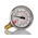 RS PRO G 1/4 Analogue Pressure Gauge 10bar Bottom Entry, 0bar min.