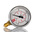 RS PRO G 1/4 Analogue Pressure Gauge 40bar Bottom Entry, 0bar min.