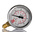 RS PRO G 1/4 Analogue Pressure Gauge 6bar Bottom Entry, 0bar min.