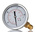 RS PRO BSP 1/2in Analogue Pressure Gauge 200psi Bottom Entry, 0psi min.