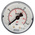 WIKA Analogue Pressure Gauge 1.6bar Back Entry, 7833586, 0bar min.