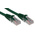 RS PRO Cat5e Male RJ45 to Male RJ45 Ethernet Cable, U/UTP, Green LSZH Sheath, 1m