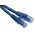 RS PRO Cat6 Male RJ45 to Male RJ45 Ethernet Cable, U/UTP, Blue PVC Sheath, 0.5m