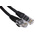 RS PRO Cat6 Male RJ45 to Male RJ45 Ethernet Cable, U/UTP, Black PVC Sheath, 0.5m