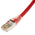 RS PRO Cat6 Male RJ45 to Male RJ45 Ethernet Cable, F/UTP, Red LSZH Sheath, 1m