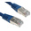 Decelect Cat5 Male RJ45 to Male RJ45 Ethernet Cable, F/UTP, Blue PVC Sheath, 0.5m