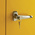 RS PRO Yellow Steel Lockable 1 Doors Hazardous Substance Cabinet, 915mm x 459mm x 459mm