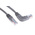RS PRO Cat5e Straight Male RJ45 to Right Angle Male RJ45 Ethernet Cable, U/UTP, Grey PVC Sheath, 2m