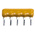 Bourns, 4600X 10kΩ ±2% Bussed Resistor Array, 4 Resistors, 0.63W total, SIP, Through Hole