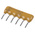 Bourns, 4600X 10kΩ ±2% Bussed Resistor Array, 5 Resistors, 0.75W total, SIP, Through Hole