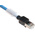 Omron Cat6a Male RJ45 to Male RJ45 Ethernet Cable, FTP, STP, Blue LSZH Sheath, 10m