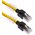 Omron Cat6a Male RJ45 to Male RJ45 Ethernet Cable, FTP, STP, Yellow LSZH Sheath, 1m