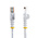 Startech Cat5e Male RJ45 to Male RJ45 Ethernet Cable, U/UTP, White PVC Sheath, 10m, CM Rated