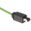 HARTING Cat5 Straight Male RJ45 to Straight Male RJ45 Ethernet Cable, U/FTP, Green PVC Sheath, 10m