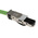Weidmuller Cat5 M12 to RJ45 Ethernet Cable, Green PUR Sheath, 5m