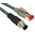 Phoenix Contact Cat5 Straight Male M12 to Straight Male RJ45 Ethernet Cable, Aluminium Foil, Tinned Copper Braid, Blue