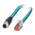 Phoenix Contact Cat5 Straight Male M12 to Straight Male RJ45 Ethernet Cable, Shielded, Blue PUR Sheath, 500mm, IEC