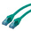 Roline Cat6a Male RJ45 to Male RJ45 Ethernet Cable, U/UTP, Green LSZH Sheath, 300mm, Low Smoke Zero Halogen (LSZH)