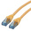 Roline Cat6a Male RJ45 to Male RJ45 Ethernet Cable, U/UTP, Yellow LSZH Sheath, 15m, Low Smoke Zero Halogen (LSZH)