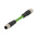 TE Connectivity Cat5e M12 to M12 Ethernet Cable, Green PVC Sheath, 2m