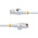 StarTech.com Cat6a Straight Male RJ45 to Straight Male RJ45 Ethernet Cable, Braid, White LSZH Sheath, 7.5m, Low Smoke