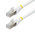StarTech.com Cat6a Straight Male RJ45 to Straight Male RJ45 Ethernet Cable, Braid, White LSZH Sheath, 7.5m, Low Smoke