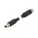 TE Connectivity Straight Female SPE to Straight Male SPE Ethernet Cable, Shielded, Black Nylon Sheath, 1m